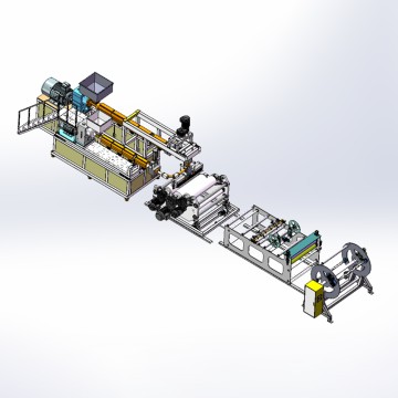 Plastic Sheet Roll Extruder fro PP PE PS BC135