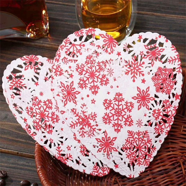 Hartvorm papier doilies