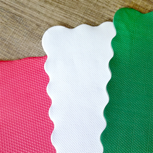 Colorful paper mat