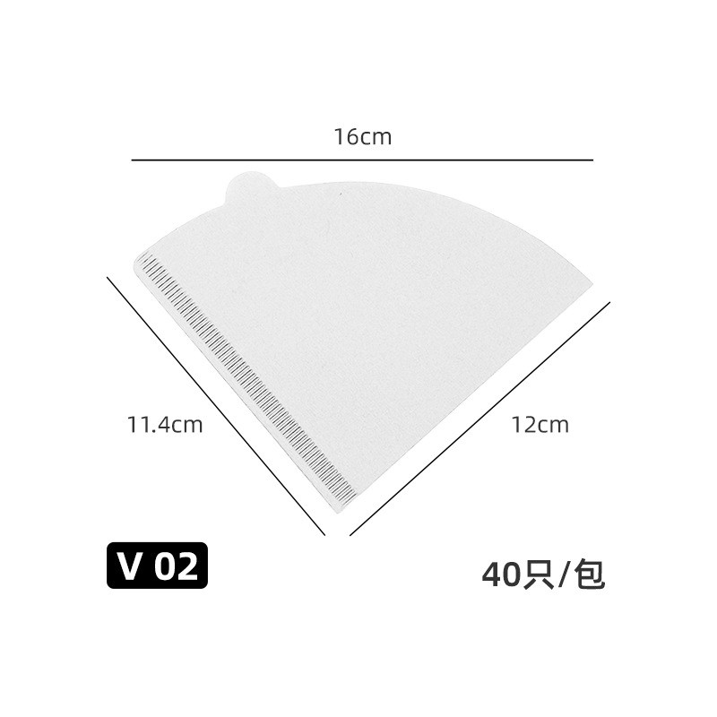 OEM V60 Coffee Filter Paper with Multiple sizes