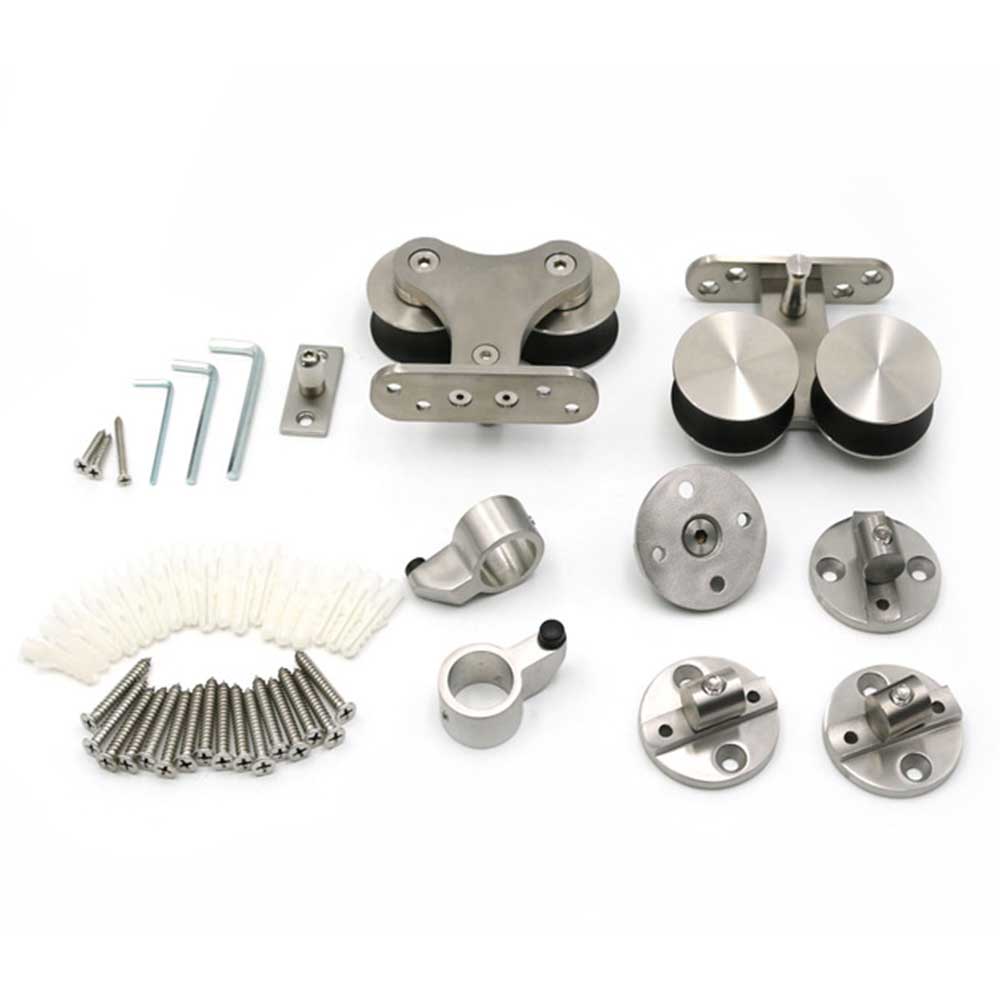 Double Wheel Symmetrical Barn Door Hardware Accessories