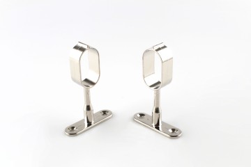 YT-1612D Dual-Mode Wardrobe Rail Bracket | Nickel Zinc Alloy | 15×30mm Center Support | Sleek Aesthetic Design