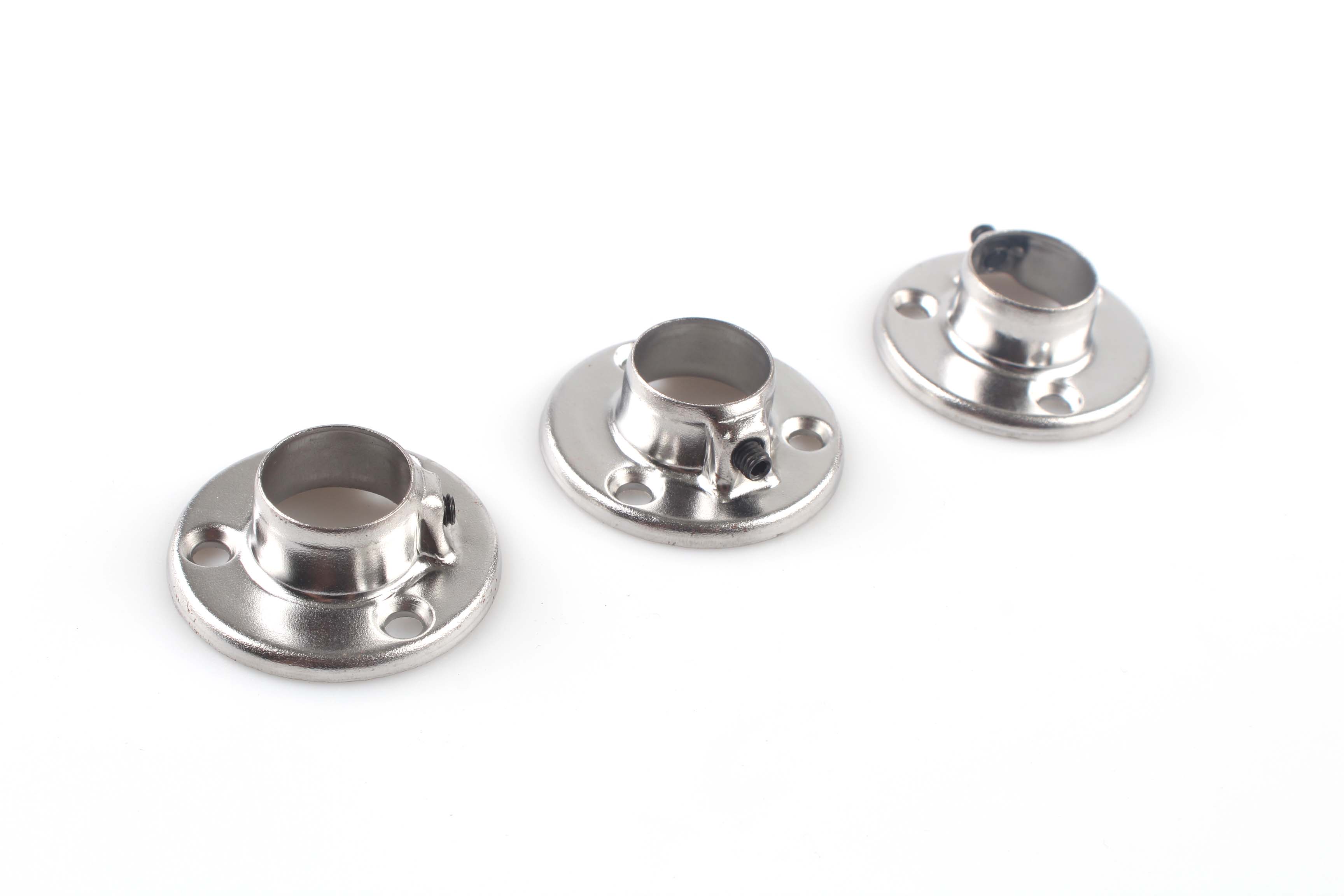 Closet Rod Bracket - Heavy Duty Wardrobe Rail Support for 16mm Rods | Chrome Finish (YT-1951)