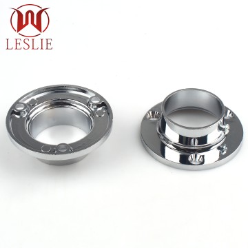 Heavy-Duty Closet Rod Bracket YT-3201 | Zinc Alloy Wardrobe Rail Support for 32mm Rods | Chrome Finish