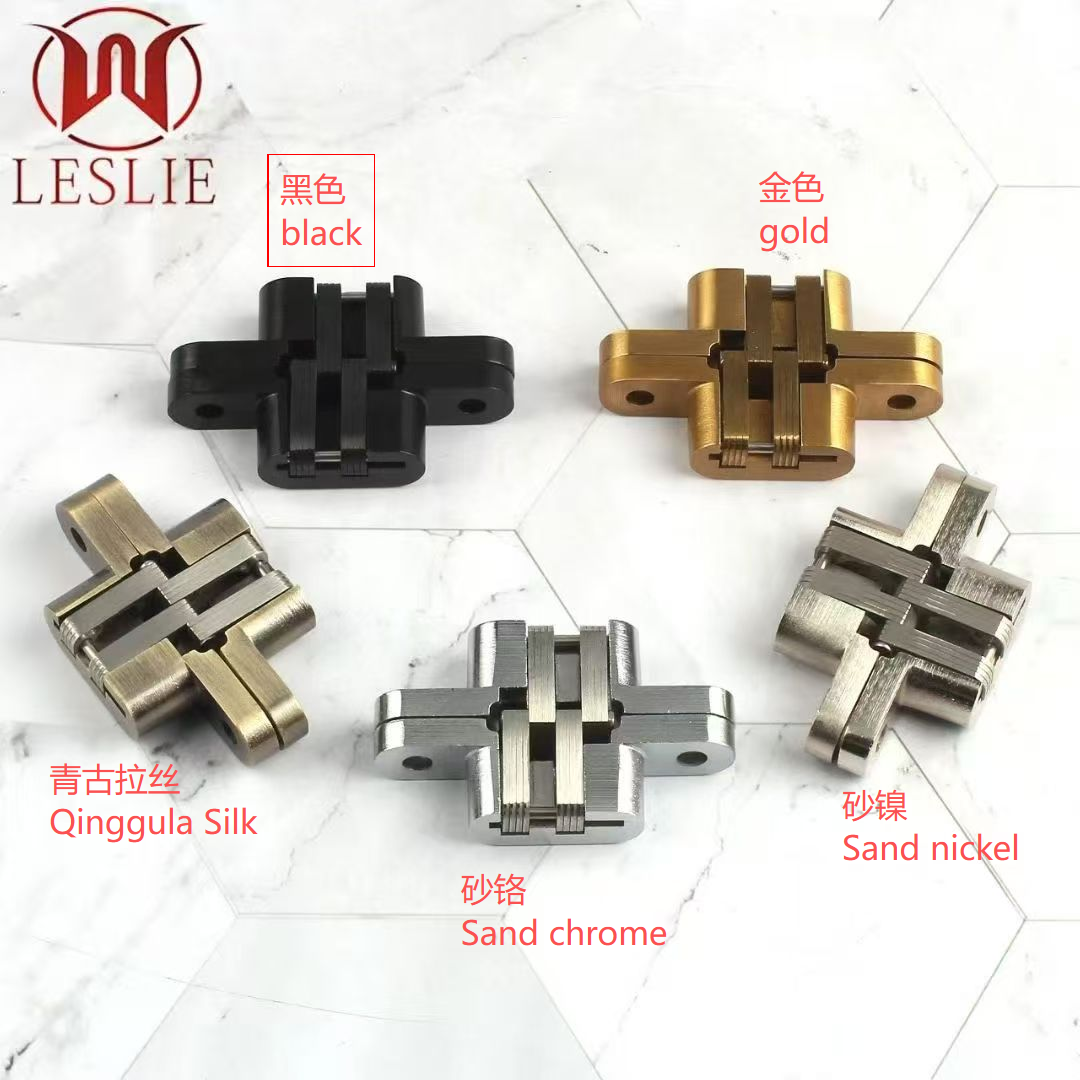 Zinc Alloy Cross Hinges for Cabinet & Wardrobe: Invisible Design for Stable Use