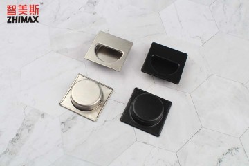 46×46mm Recessed Stainless Steel Pull Handle | Minimalist Hardware for Custom Furniture