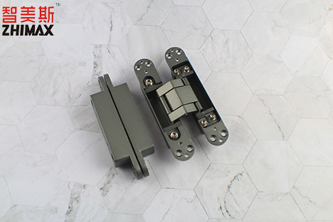 Heavy Duty 3D Hidden Cross Hinge 165x30mm Zinc Alloy Invisible Door Hinge 80KG Load For 35-55mm Thick Villa Wooden Door