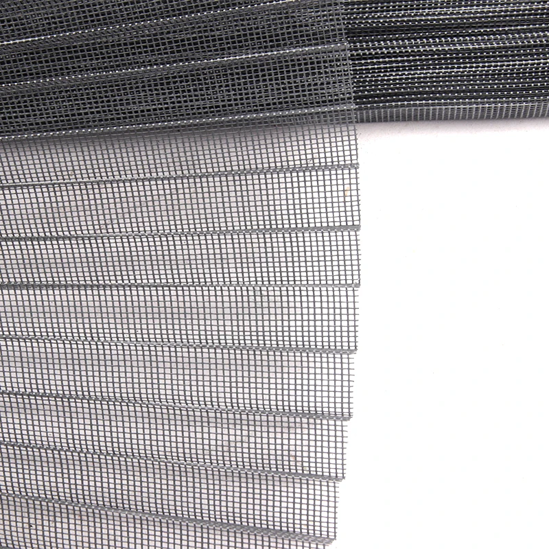 Polyester Mosquito Pleated Mesh Folding Screen Door Pleated Insect screens