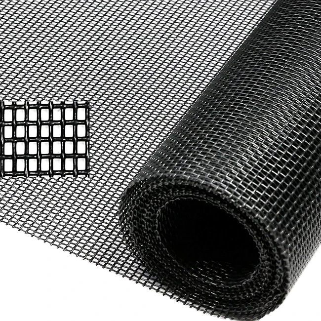 360g 14*11 Mesh 1.4m 1.6m Grey Color PVC Coated Polyester Pet Mesh