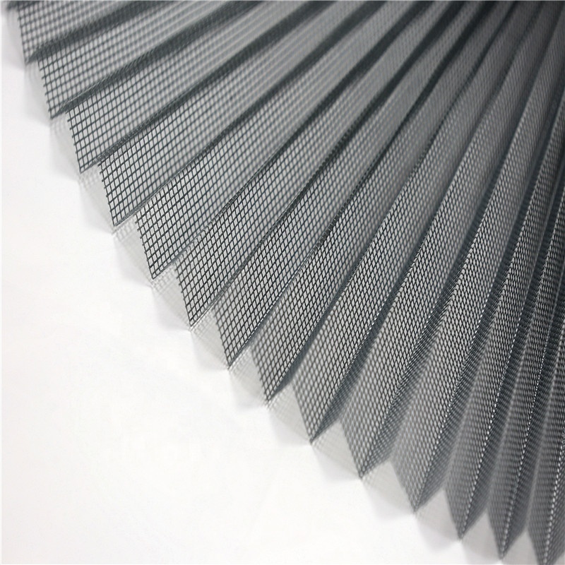 16-20 mm Pleated Mesh Folding Net Insect Screen Plisse Polyester Mesh pleated mesh