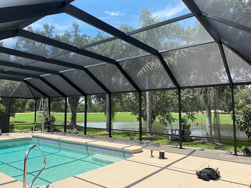 If have pool enclosure in Florida,which material should we choose to use?