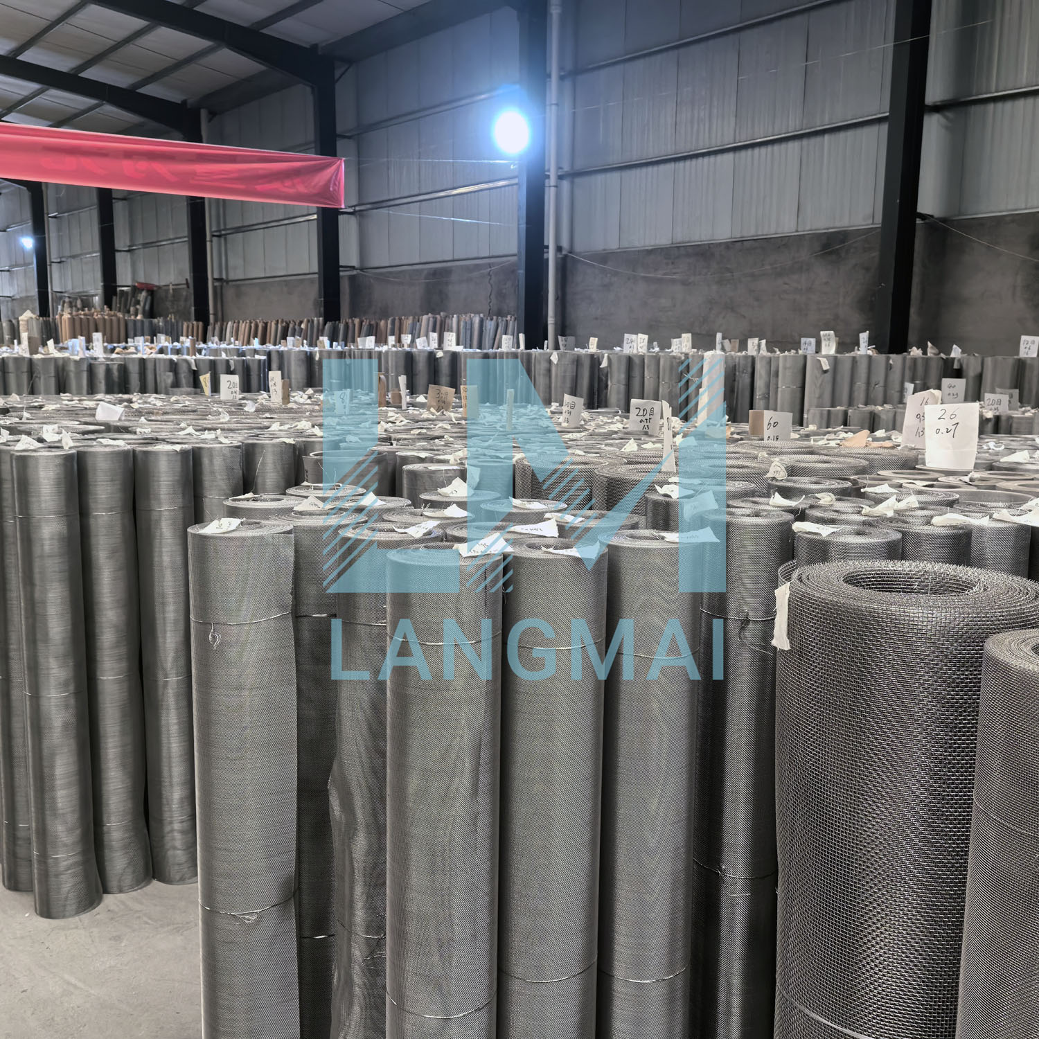 High-Gloss SS Pleated Mesh for Rust and Fire Resistance