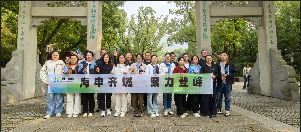 Successful Conclusion of the Team - Building Activity at Shangyu Longshan Park for the Marketing Center of Zhejiang Haishen New Materials Co., Ltd.