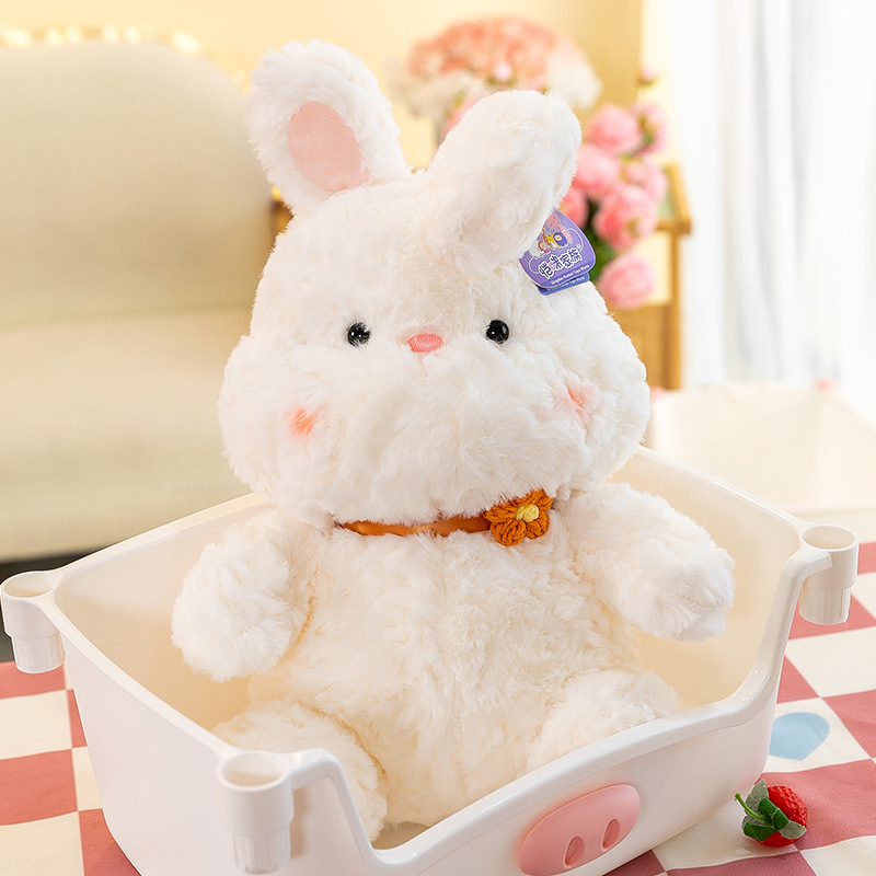 Soft Rabbit Plush Toy Cushion Healing Children Soothing Doll Birth (5)g50
