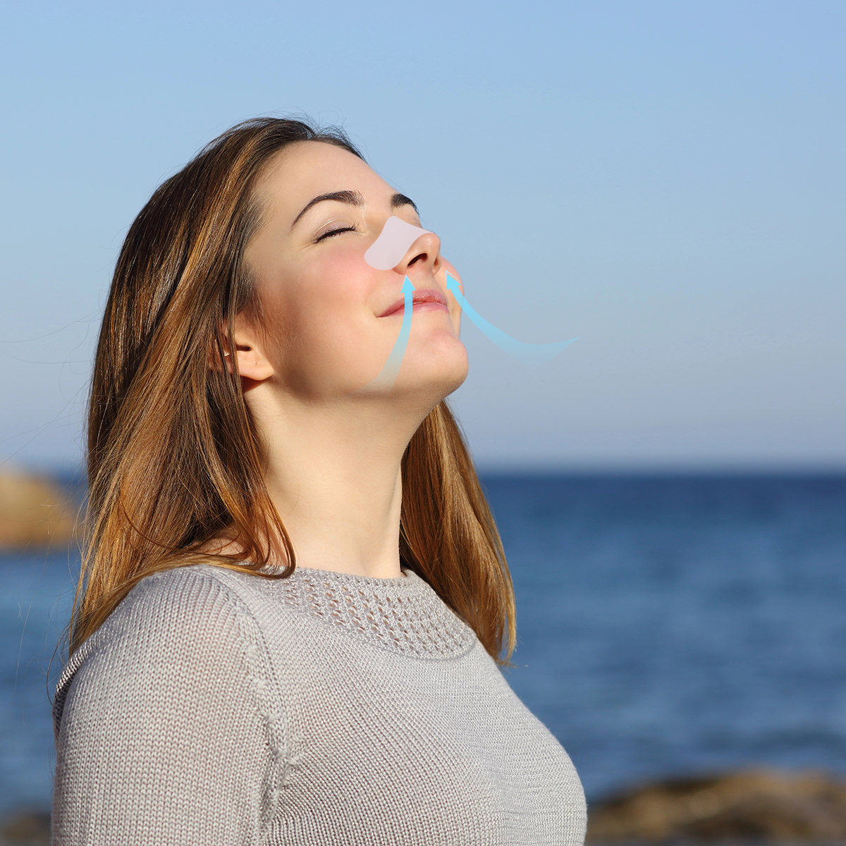 Patchs nasaux rafraîchissants en gel hydrogel pour la respiration