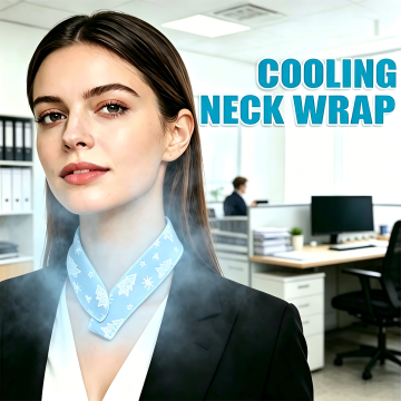 Wholesale disposable hydrogel gel cooling neck wrap for office outdoor summer neck cool