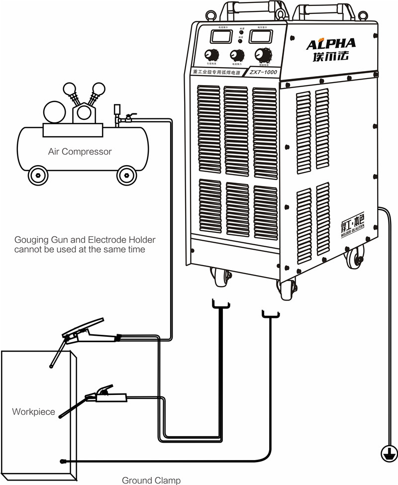 Alimentation électrique industrielle lourde pour soudage à l'arc, Module 1000A IG1BT Welder01weq