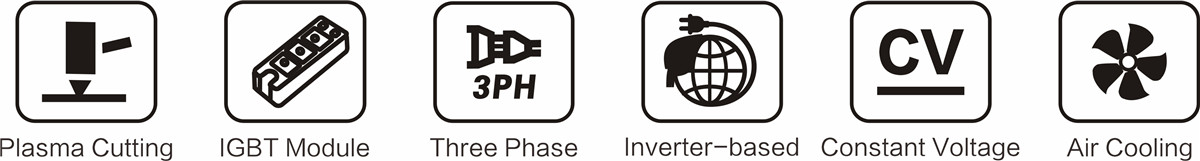 دستگاه برش پلاسما دیجیتال اینورتر HF IGBT 160A102bgo