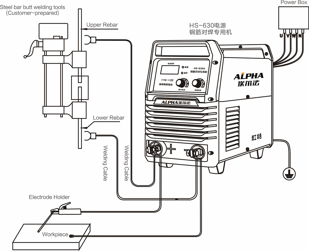 Portable Stee Bar Butt Manual 470Amp Welding Machine02mrs