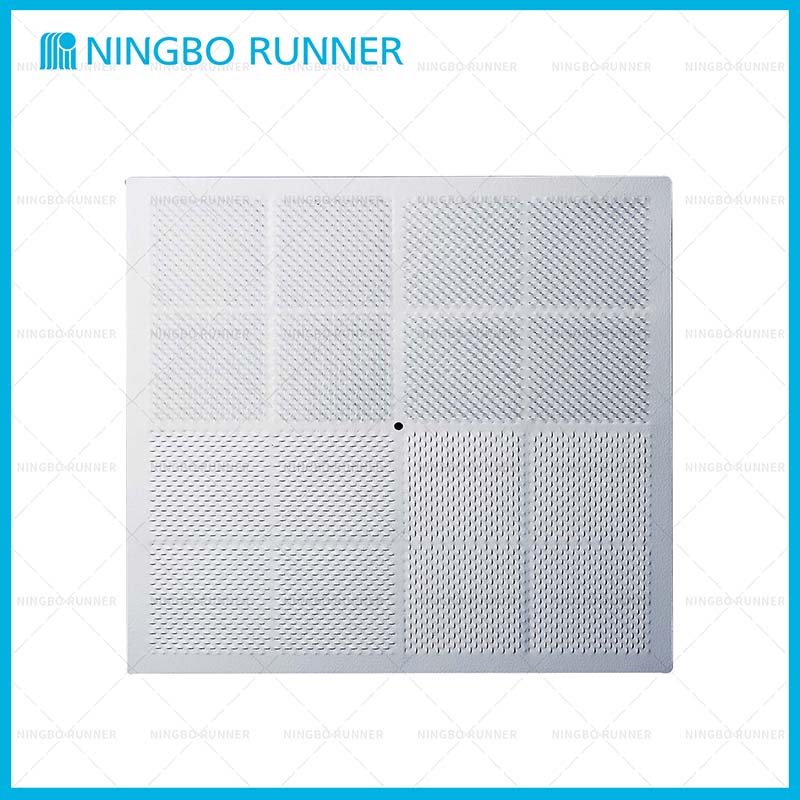 I T Bar Aluminum 4 way Perforated Supply Diffuser with In...