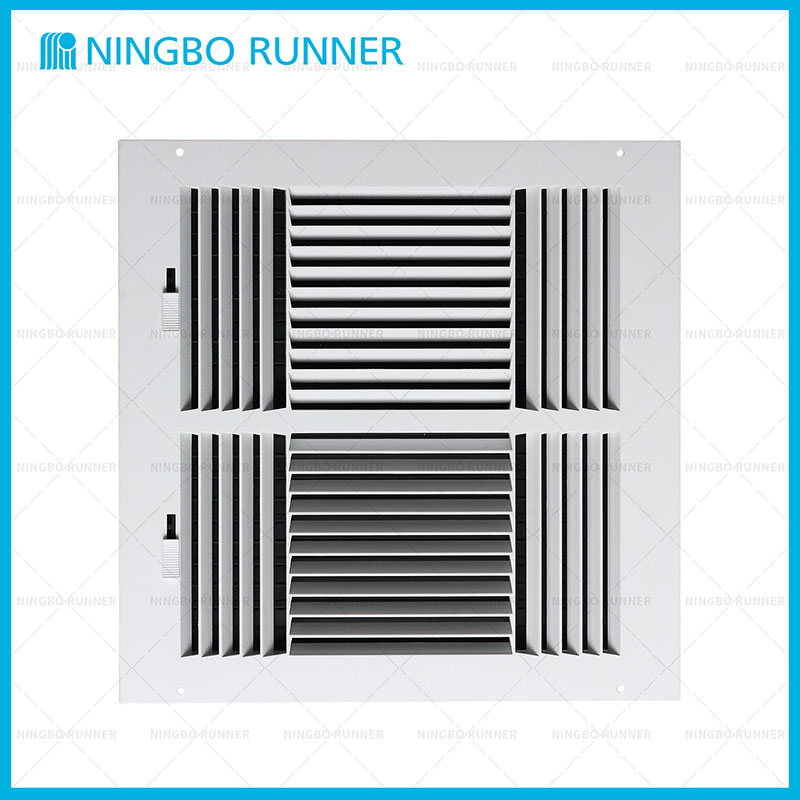  Plastic Register 4-Way-with Damper Sidewall Ceiling Regi...