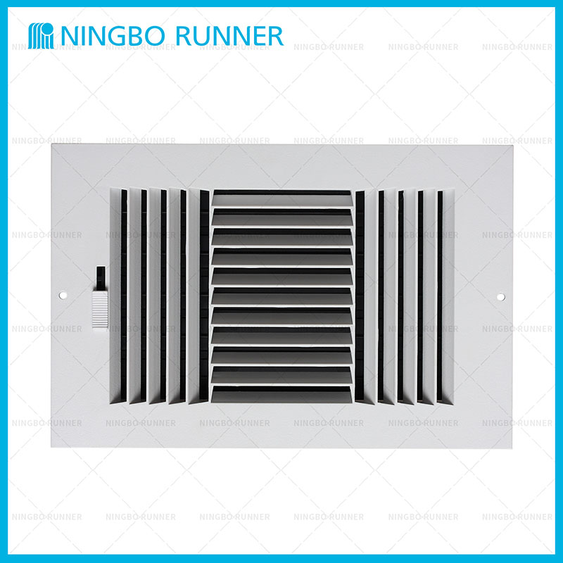 Plastic Register 3-Way-with Damper Sidewall Ceiling Regis...