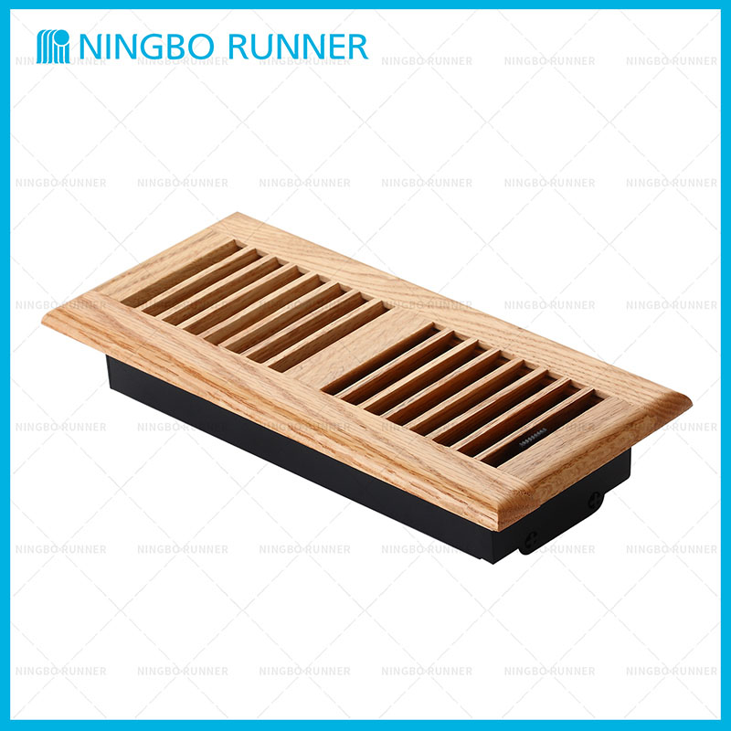 Wood Register Oak Floor Louvered Register Solid Oak