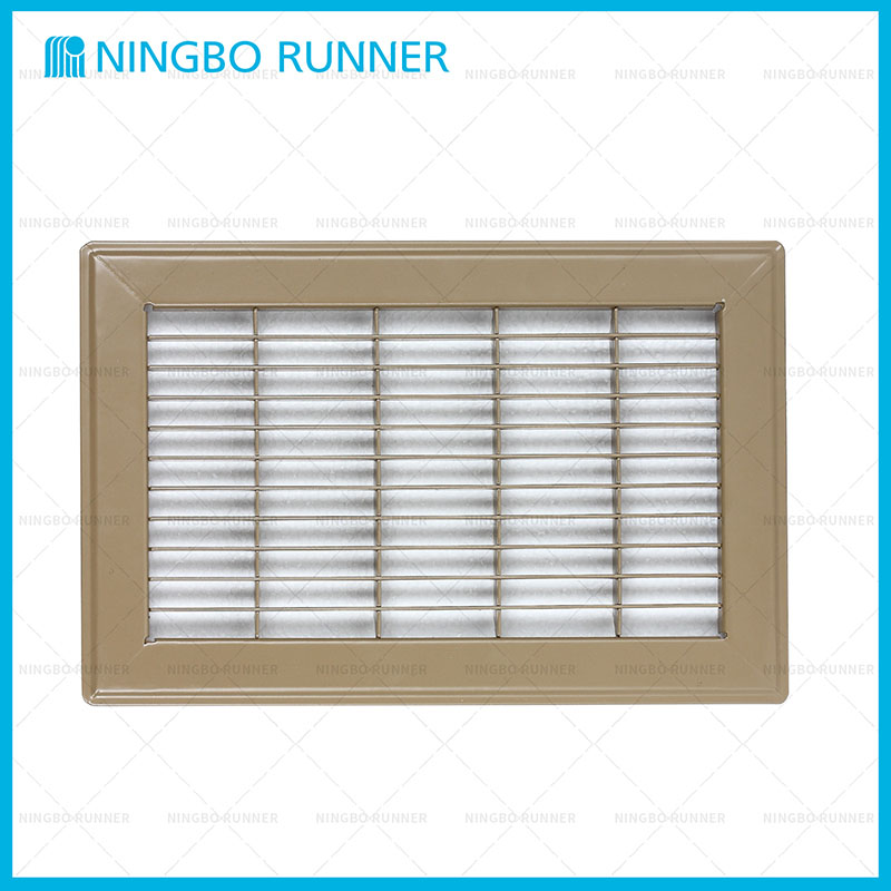 Steel Floor Return Air Grille Brown