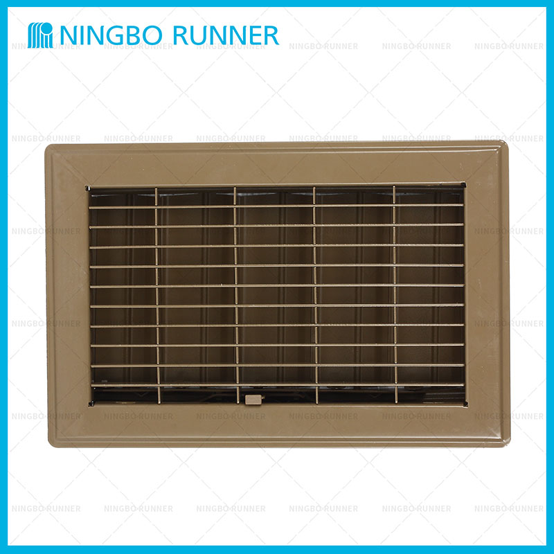 Steel Floor Register Brown