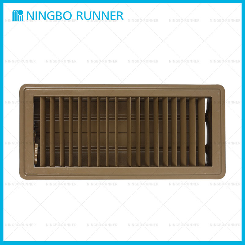 Deluxe Floor Register Heavy Gauge Steel Construction Whit...