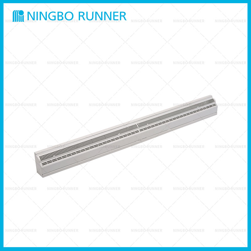 Steel Baseboard Return Air Grille White and Brown 48inch