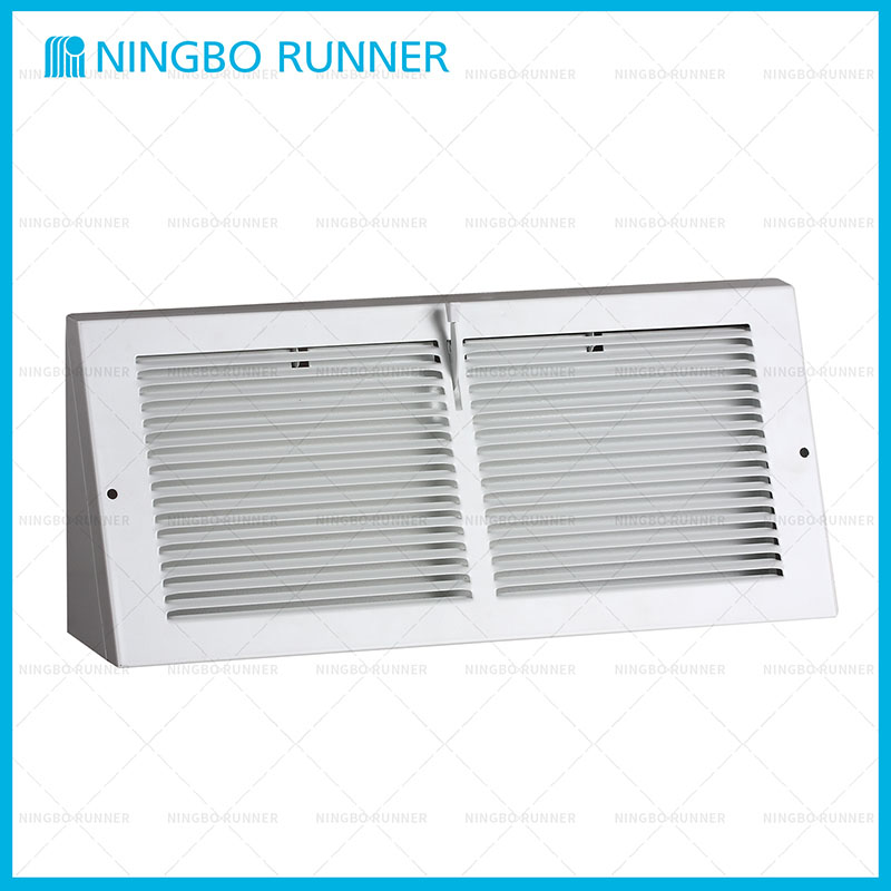 Steel Baseboard Return Air Grille White