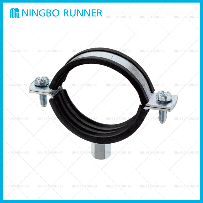 Split Pipe Clamp with Rubber Cushion
