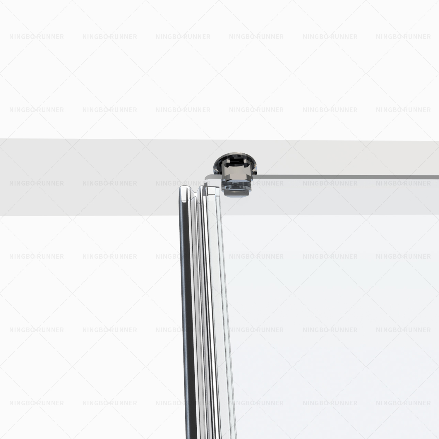 Quality chrome shower enclosure with slim frames aluminum...