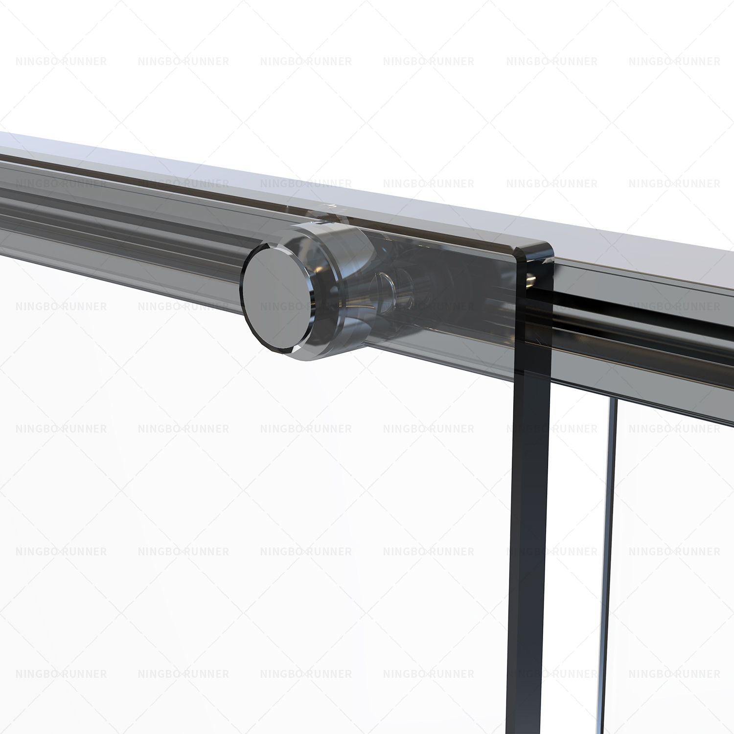 Slim framed new shower door roller sliding flat roller ea...
