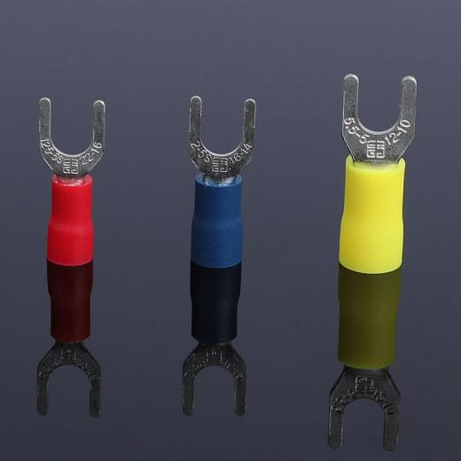 PVC insulated fork terminal high conductivity general purpose durable