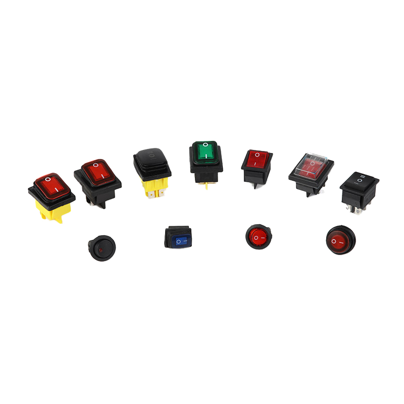Black ON-OFF 2 Position LED Illuminated Rocker Switch