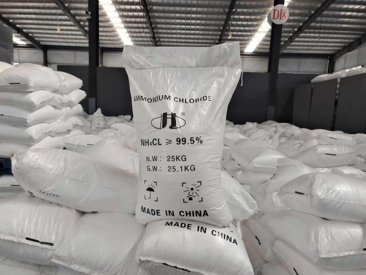 High-Purity 99.5% Refined Battery Grade Ammonium Chloride for Lithium