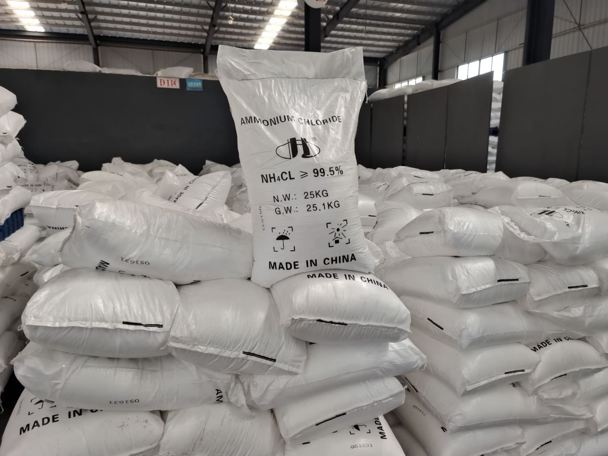 High-Purity 99.5% Refined Battery Grade Ammonium Chloride for Lithium