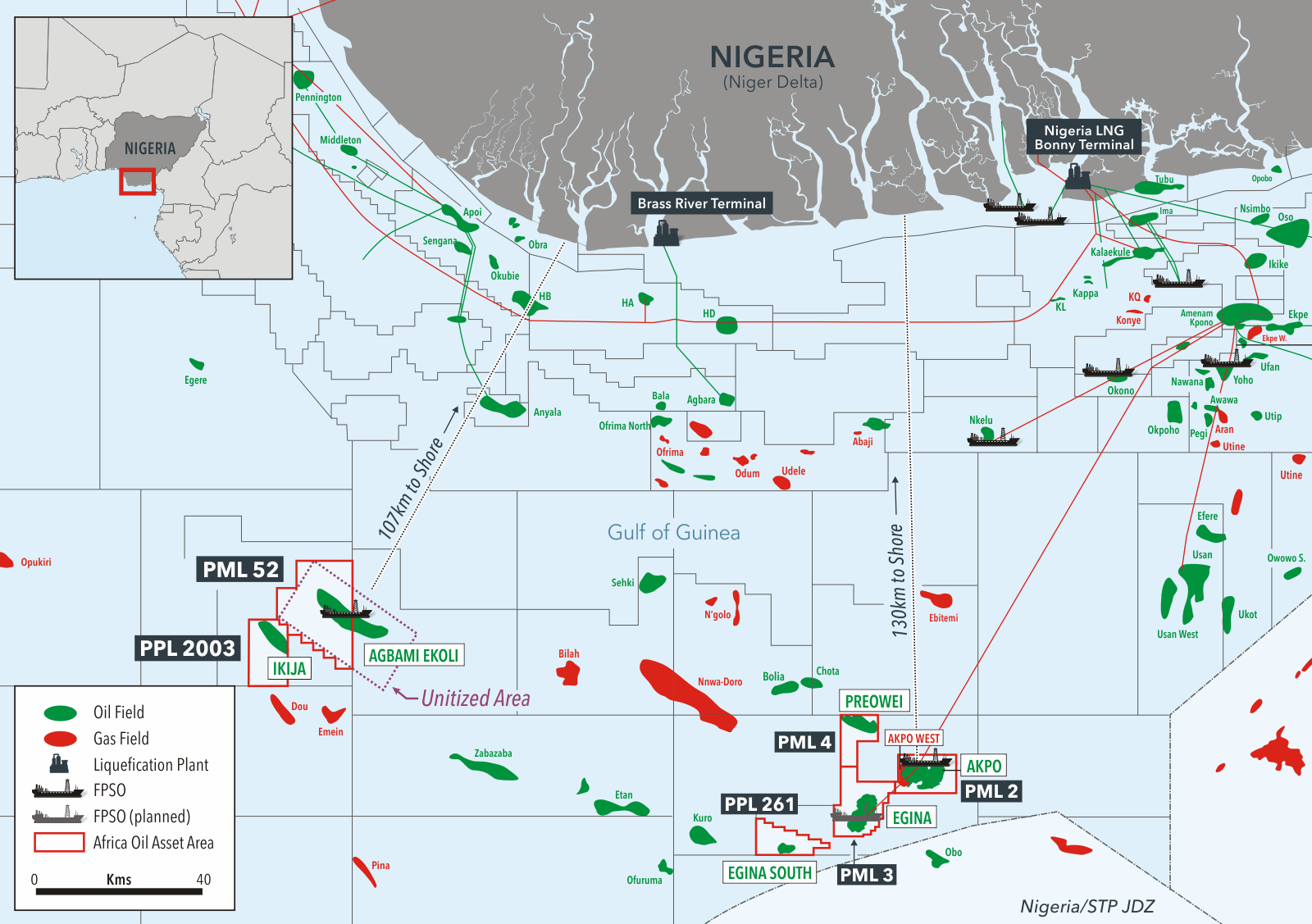 Africa Oil Nigeria Regional Map 2024