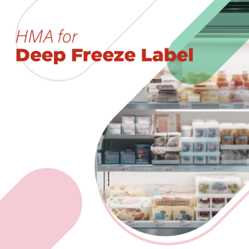Deep freeze label hot melt adhesive