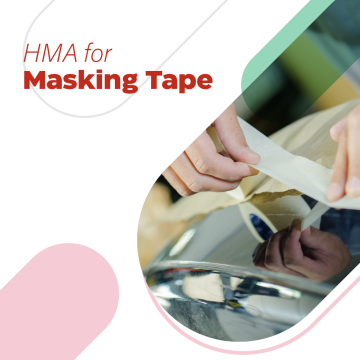 Masking tape hot melt adhesive