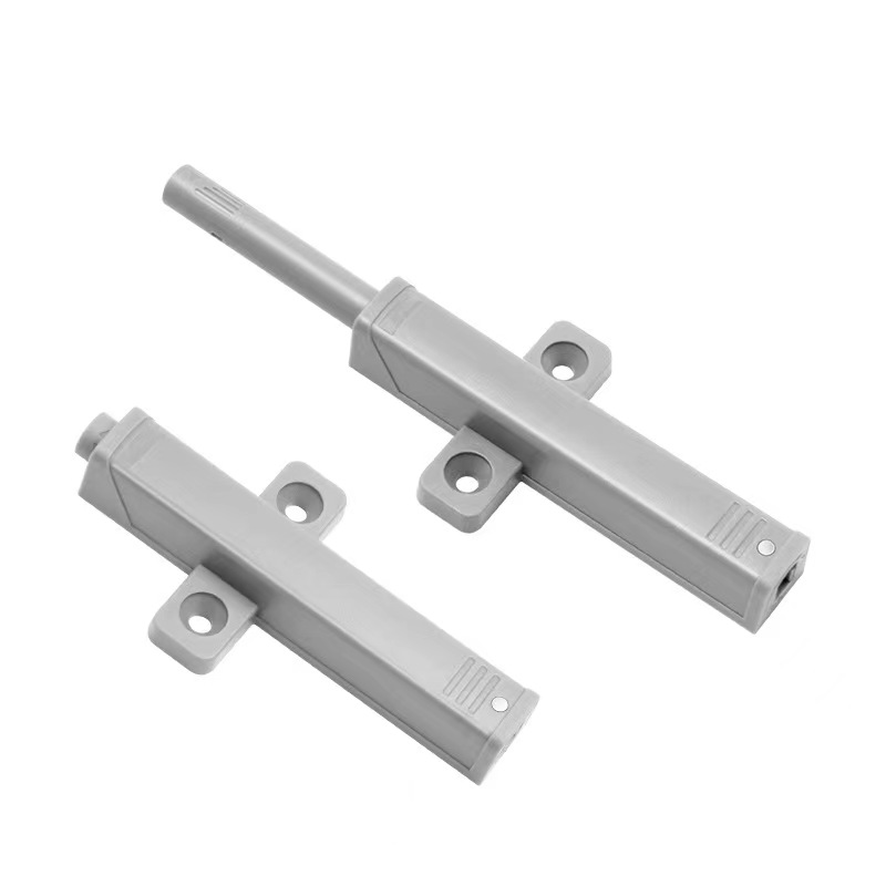 Push-type magnetic cabinet door handle-free bouncer, self-elastic door magnet with invisible non-magnetic door bouncer, wardrobe cabinet door surface-mounted bouncer.