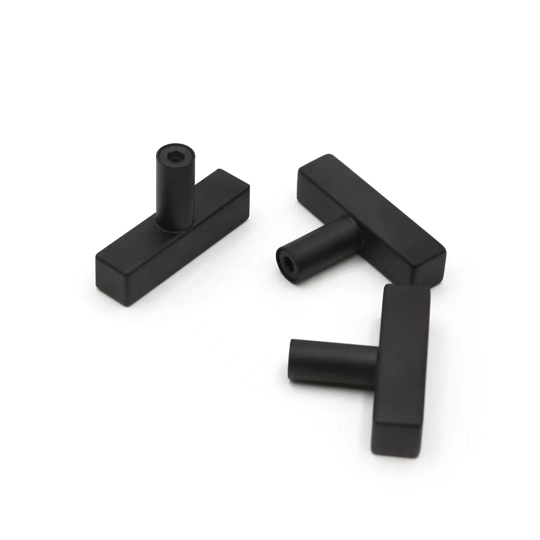 Simple and luxurious brushed gold cabinet handles, wardrobe square tube round foot handles, small cabinet handles, drawer door handles, stainless steel 201/304 furniture handles