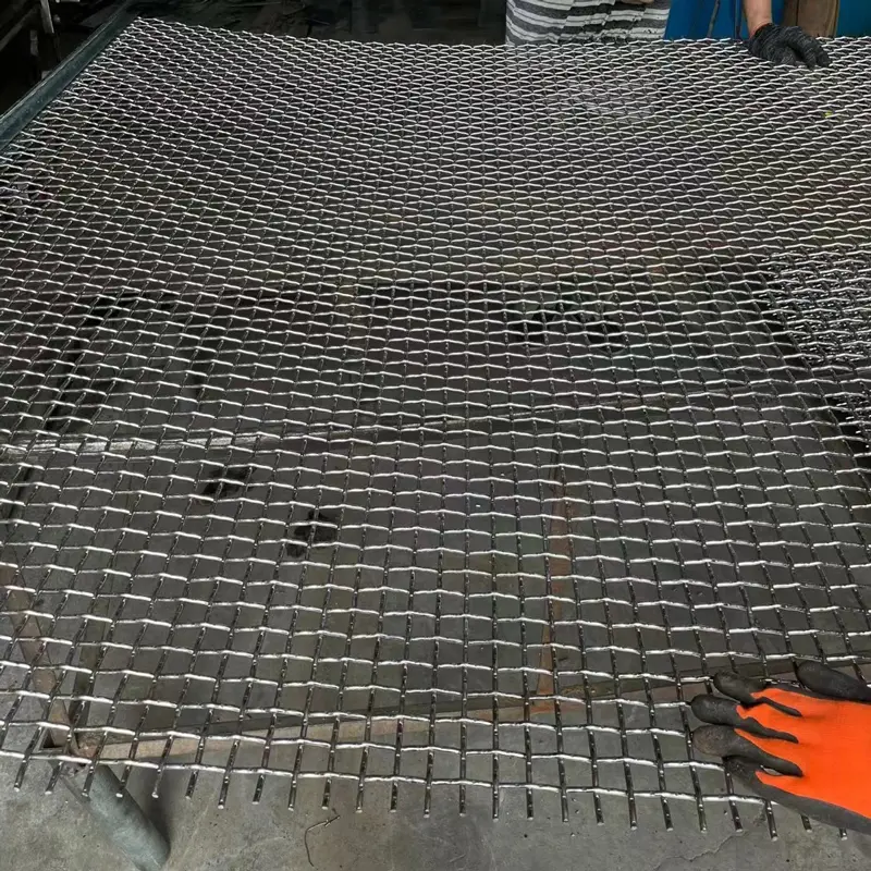 Stainless Steel Crimped Wire Woven Mining Screen Mesh Board
