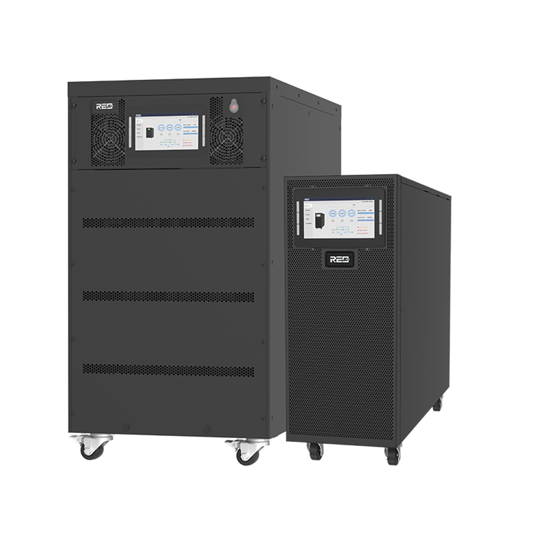 صورة لـ UPS ثلاثي الأطوار بدون محول عالي التردد متصل بالإنترنت بقدرة 10-80 كيلو فولت أمبير (1).jpg