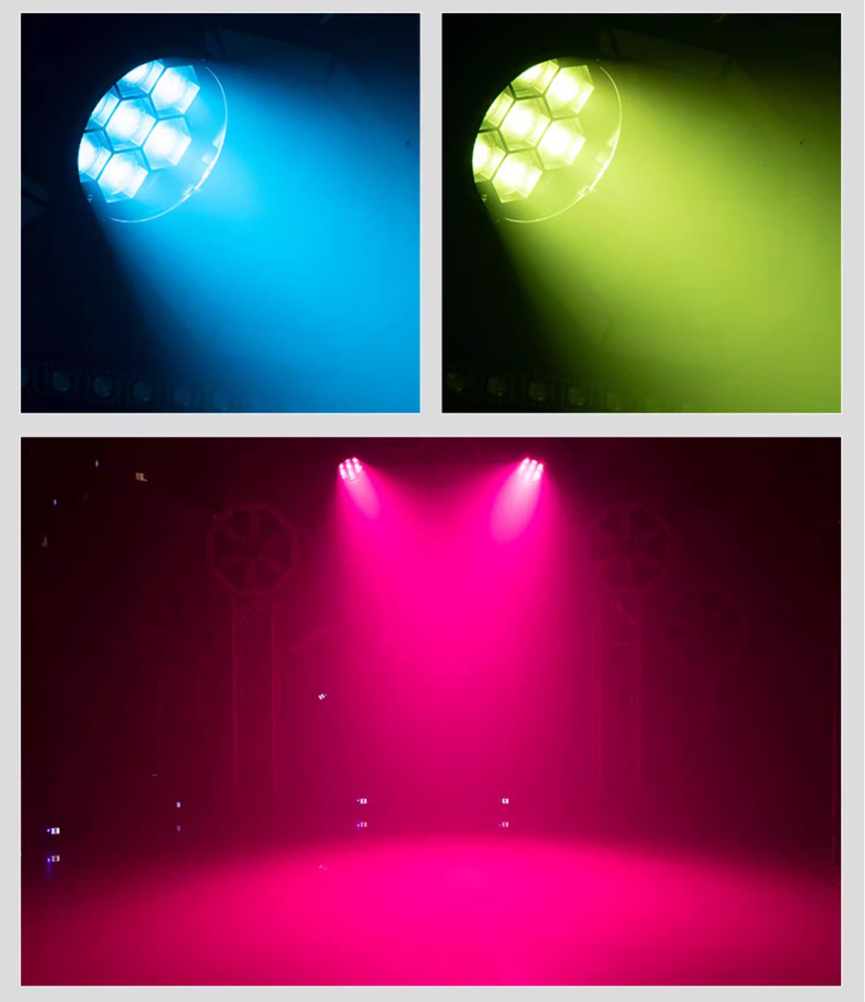 Efeito de luz de cabeça móvel Bee Eye 7x40W (1)