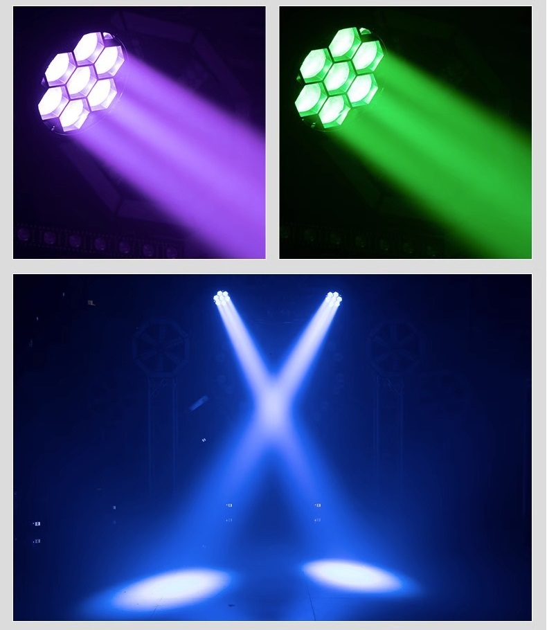 Efeito de luz de cabeça móvel Bee Eye 7x40W (3)