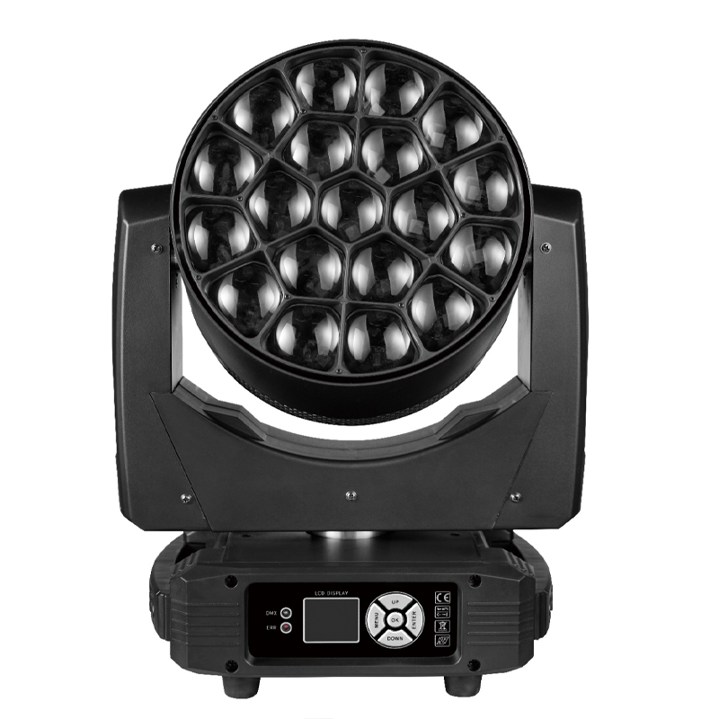 19pcs 15W Big Bee Eye Zoom Wash Pixel LED Moving Head Light for Stage Wedding/Club