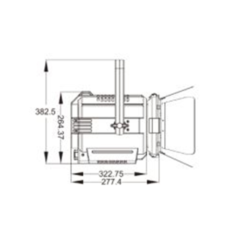 Refletor Fresnel LED bicolor de alta potência de 400 W para estúdio 5.jpg